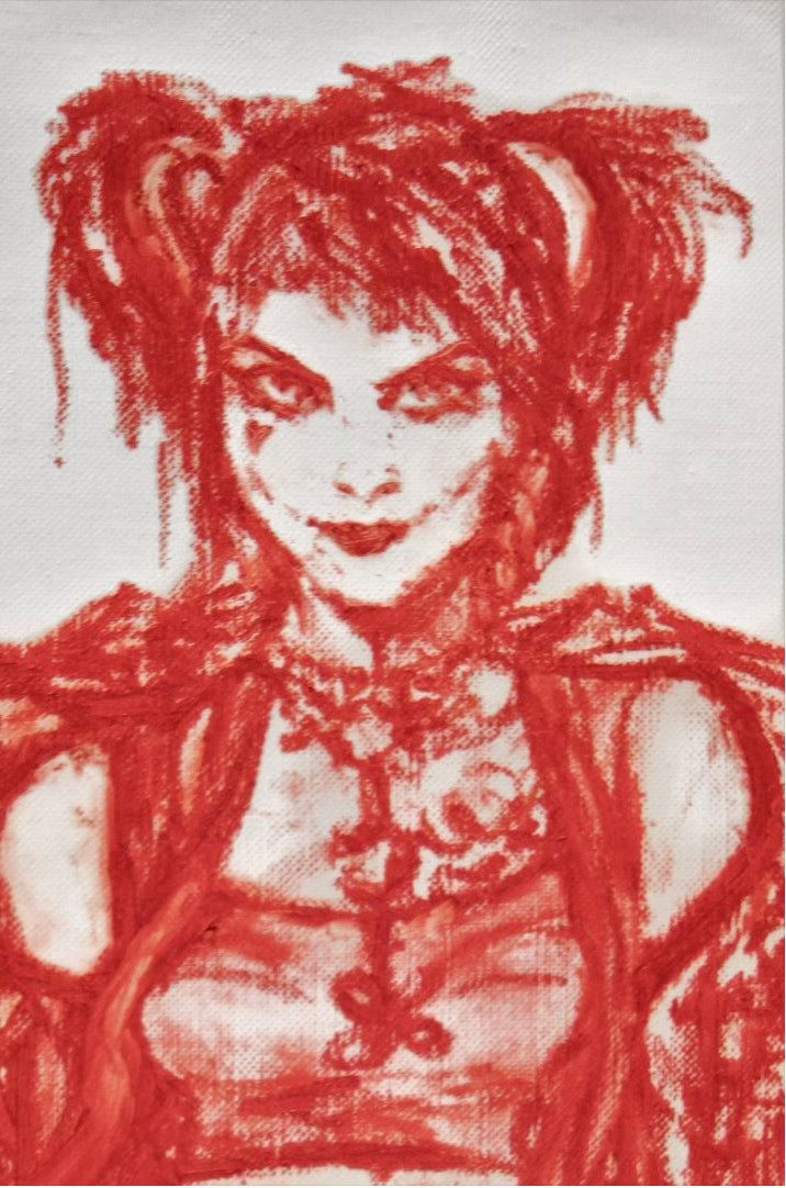 Harley Quinn au Rouge à lèvres