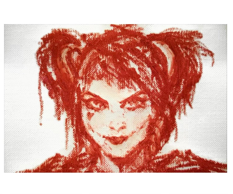 Harley Quinn au Rouge à lèvres